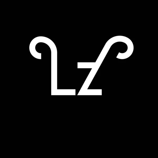 Carta Logo Design Letras Iniciais Ícone Logotipo Abstrato Letra Modelo —  Vetores de Stock