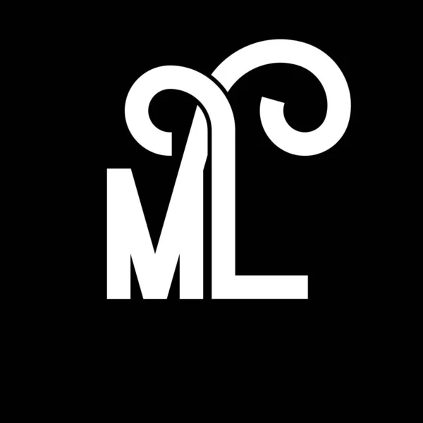 Lettera Logo Design Lettere Iniziali Icona Del Logo Lettere Astratte — Vettoriale Stock