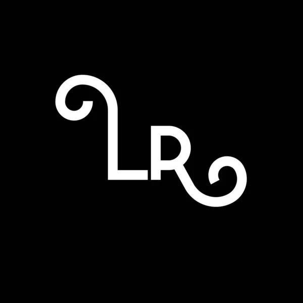 Carta Logo Design Letras Iniciais Logotipo Ícone Letra Abstrata Modelo — Vetor de Stock
