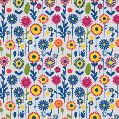 Yapraklı çiçek deseni. Çiçek buketleri çiçek kompozisyonları. Çiçek deseni.