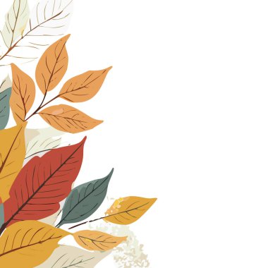 Yapraklı çiçek deseni. Çiçek buketleri çiçek kompozisyonları. Çiçek deseni.