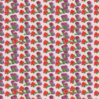 Yapraklı çiçek deseni. Çiçek buketleri çiçek kompozisyonları. Çiçek deseni.