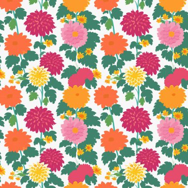 Yapraklı çiçek deseni. Çiçek buketleri çiçek kompozisyonları. Çiçek deseni.