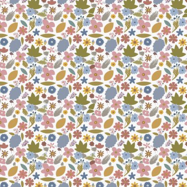 Yapraklı çiçek deseni. Çiçek buketleri çiçek kompozisyonları. Çiçek deseni.