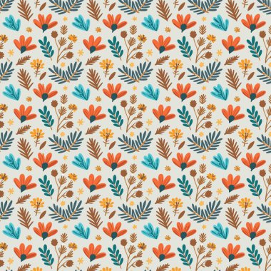 Yapraklı çiçek deseni. Çiçek buketleri çiçek kompozisyonları. Çiçek deseni.