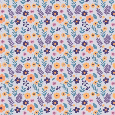 Yapraklı çiçek deseni. Çiçek buketleri çiçek kompozisyonları. Çiçek deseni.