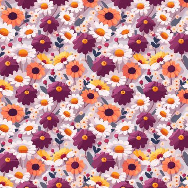 Yapraklı çiçek deseni. Çiçek buketleri çiçek kompozisyonları. Çiçek deseni.