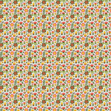 Yapraklı çiçek deseni. Çiçek buketleri çiçek kompozisyonları. Çiçek deseni.