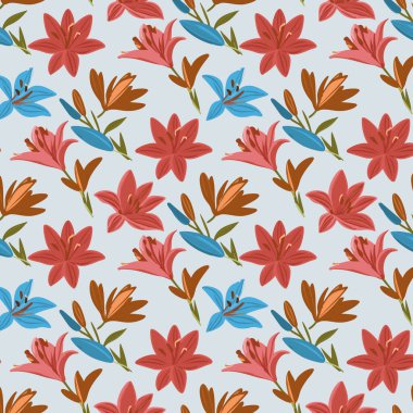 Yapraklı çiçek deseni. Çiçek buketleri çiçek kompozisyonları. Çiçek deseni.