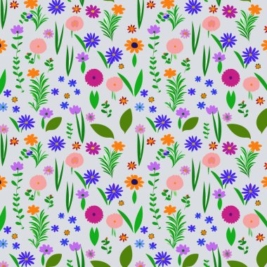 Yapraklı çiçek deseni. Çiçek buketleri çiçek kompozisyonları. Çiçek deseni.