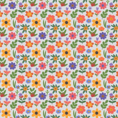 Yapraklı çiçek deseni. Çiçek buketleri çiçek kompozisyonları. Çiçek deseni.