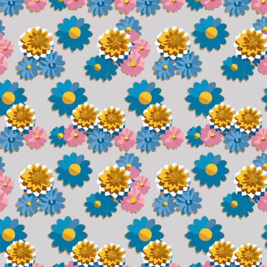 Yapraklı çiçek deseni. Çiçek buketleri çiçek kompozisyonları. Çiçek deseni.