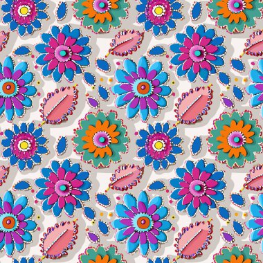 Yapraklı çiçek deseni. Çiçek buketleri çiçek kompozisyonları. Çiçek deseni.