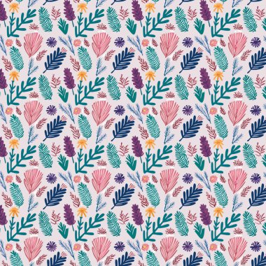 Yapraklı çiçek deseni. Çiçek buketleri çiçek kompozisyonları. Çiçek deseni.