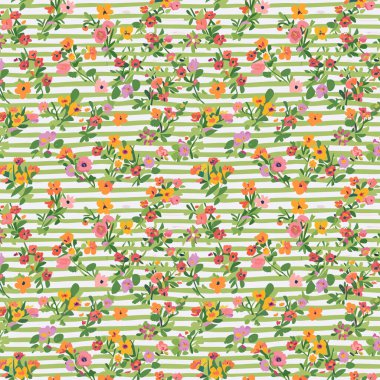 Yapraklı çiçek deseni. Çiçek buketleri çiçek kompozisyonları. Çiçek deseni.