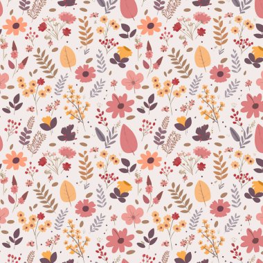 Yapraklı çiçek deseni. Çiçek buketleri çiçek kompozisyonları. Çiçek deseni.