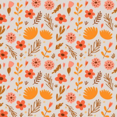 Yapraklı çiçek deseni. Çiçek buketleri çiçek kompozisyonları. Çiçek deseni.