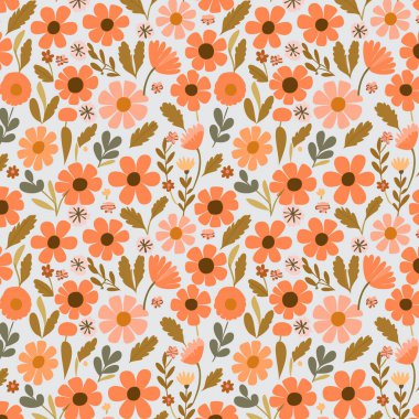 Yapraklı çiçek deseni. Çiçek buketleri çiçek kompozisyonları. Çiçek deseni.