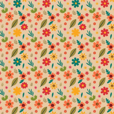 Yapraklı çiçek deseni. Çiçek buketleri çiçek kompozisyonları. Çiçek deseni.