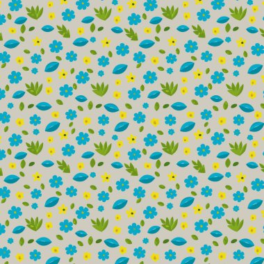 Yapraklı çiçek deseni. Çiçek buketleri çiçek kompozisyonları. Çiçek deseni.