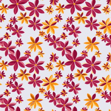 Yapraklı çiçek deseni. Çiçek buketleri çiçek kompozisyonları. Çiçek deseni.