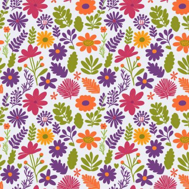 Yapraklı çiçek deseni. Çiçek buketleri çiçek kompozisyonları. Çiçek deseni.