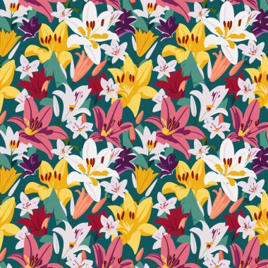 Yapraklı çiçek deseni. Çiçek buketleri çiçek kompozisyonları. Çiçek deseni.