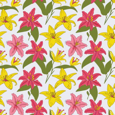 Yapraklı çiçek deseni. Çiçek buketleri çiçek kompozisyonları. Çiçek deseni.