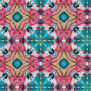 Desen sanat tasarımı. Yapraklı çiçek desenli çiçek buketleri çiçek kompozisyonları. Çiçek deseni