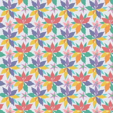 Desen sanat tasarımı. Yapraklı çiçek desenli çiçek buketleri çiçek kompozisyonları. Çiçek deseni