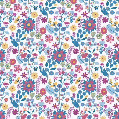 Desen sanat tasarımı. Yapraklı çiçek desenli çiçek buketleri çiçek kompozisyonları. Çiçek deseni