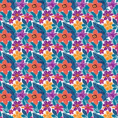 Desen sanat tasarımı. Yapraklı çiçek desenli çiçek buketleri çiçek kompozisyonları. Çiçek deseni