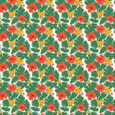 Desen sanat tasarımı. Yapraklı çiçek desenli çiçek buketleri çiçek kompozisyonları. Çiçek deseni