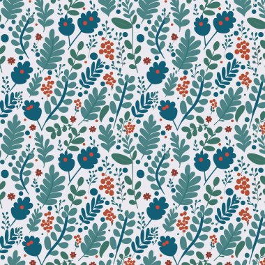 Desen sanat tasarımı. Yapraklı çiçek desenli çiçek buketleri çiçek kompozisyonları. Çiçek deseni