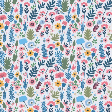 Desen sanat tasarımı. Yapraklı çiçek desenli çiçek buketleri çiçek kompozisyonları. Çiçek deseni