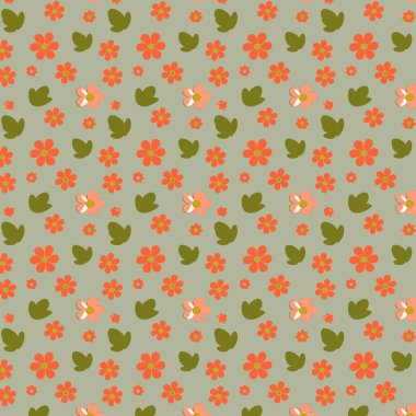 Desen sanat tasarımı. Yapraklı çiçek desenli çiçek buketleri çiçek kompozisyonları. Çiçek deseni