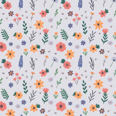 Desen sanat tasarımı. Yapraklı çiçek desenli çiçek buketleri çiçek kompozisyonları. Çiçek deseni