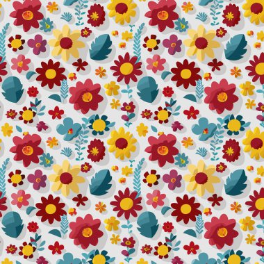 Kumaş, tişört ve yastık kılıfı için çiçek desenli tasarım. Yapraklı çiçek deseni. Çiçek buketleri çiçek kompozisyonları. Çiçek deseni