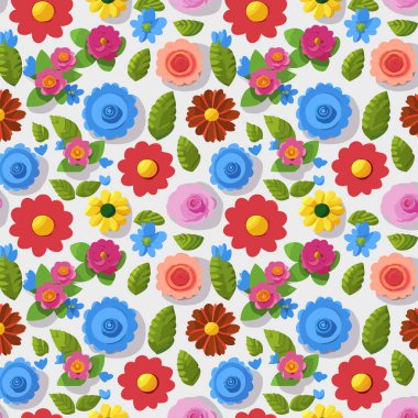 Kumaş, tişört ve yastık kılıfı için çiçek desenli tasarım. Yapraklı çiçek deseni. Çiçek buketleri çiçek kompozisyonları. Çiçek deseni