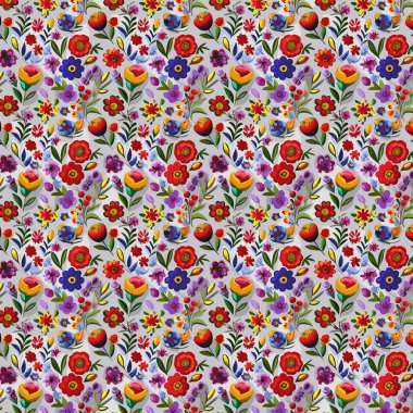 Kumaş, tişört ve yastık kılıfı için çiçek desenli tasarım. Yapraklı çiçek deseni. Çiçek buketleri çiçek kompozisyonları. Çiçek deseni