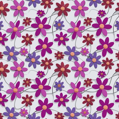 Kumaş, tişört ve yastık kılıfı için çiçek desenli tasarım. Yapraklı çiçek deseni. Çiçek buketleri çiçek kompozisyonları. Çiçek deseni