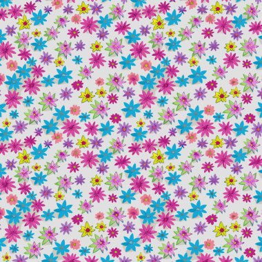 Kumaş, tişört ve yastık kılıfı için çiçek desenli tasarım. Yapraklı çiçek deseni. Çiçek buketleri çiçek kompozisyonları. Çiçek deseni