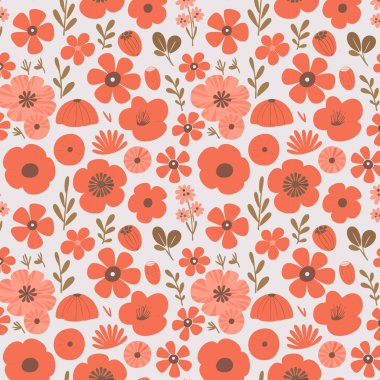 Kumaş, tişört ve yastık kılıfı için çiçek desenli tasarım. Yapraklı çiçek deseni. Çiçek buketleri çiçek kompozisyonları. Çiçek deseni