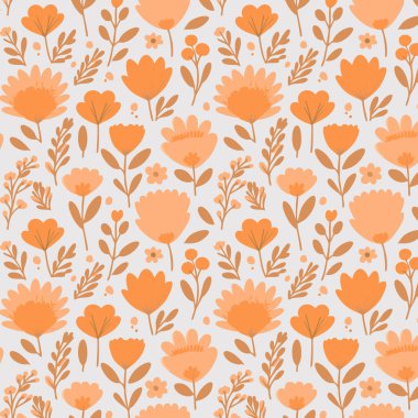 Kumaş, tişört ve yastık kılıfı için çiçek desenli tasarım. Yapraklı çiçek deseni. Çiçek buketleri çiçek kompozisyonları. Çiçek deseni