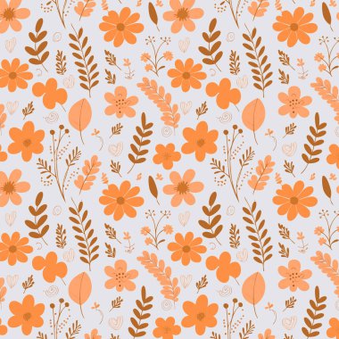 Kumaş, tişört ve yastık kılıfı için çiçek desenli tasarım. Yapraklı çiçek deseni. Çiçek buketleri çiçek kompozisyonları. Çiçek deseni