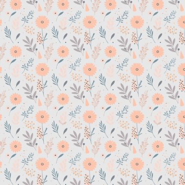 Kumaş, tişört ve yastık kılıfı için çiçek desenli tasarım. Yapraklı çiçek deseni. Çiçek buketleri çiçek kompozisyonları. Çiçek deseni