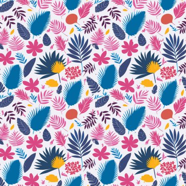 Desen sanat tasarımı. Yapraklı çiçek deseni. Çiçek buketleri. Çiçek kompozisyonları. Çiçek deseni