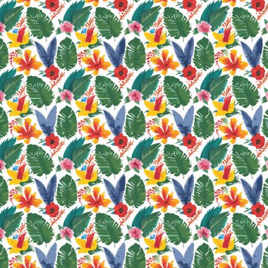 Desen sanat tasarımı. Yapraklı çiçek deseni. Çiçek buketleri. Çiçek kompozisyonları. Çiçek deseni