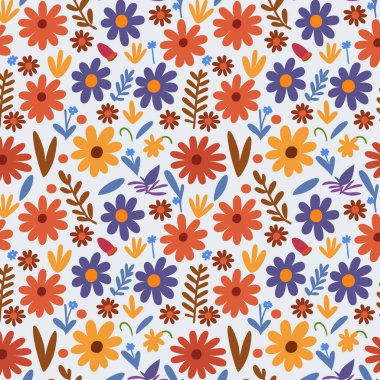 Desen sanat tasarımı. Yapraklı çiçek deseni. Çiçek buketleri. Çiçek kompozisyonları. Çiçek deseni