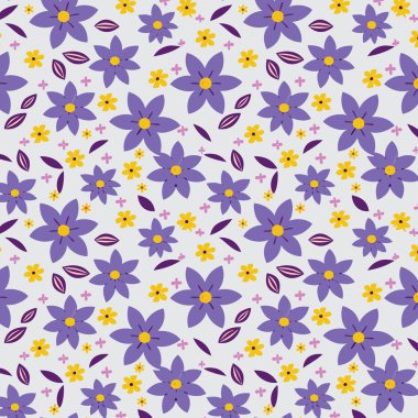 Desen sanat tasarımı. Yapraklı çiçek deseni. Çiçek buketleri. Çiçek kompozisyonları. Çiçek deseni